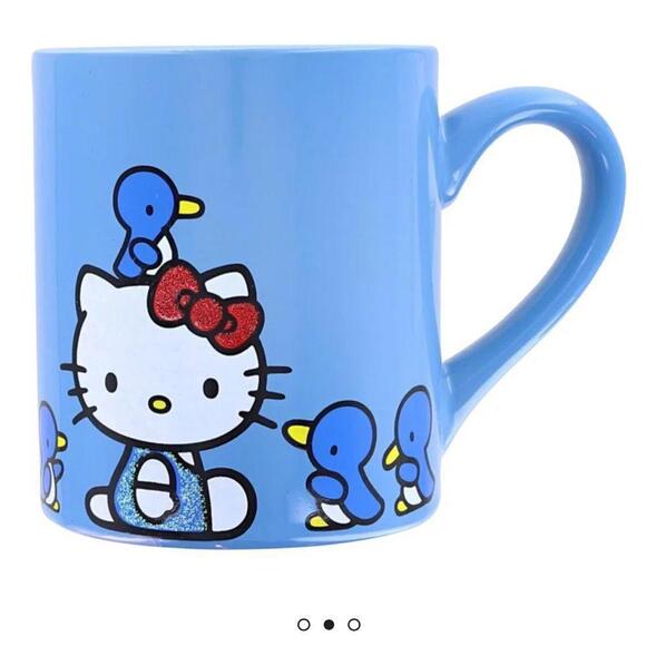 Hello Kitty Blue Ceramic Glitter Mug - Picture 1 of 3